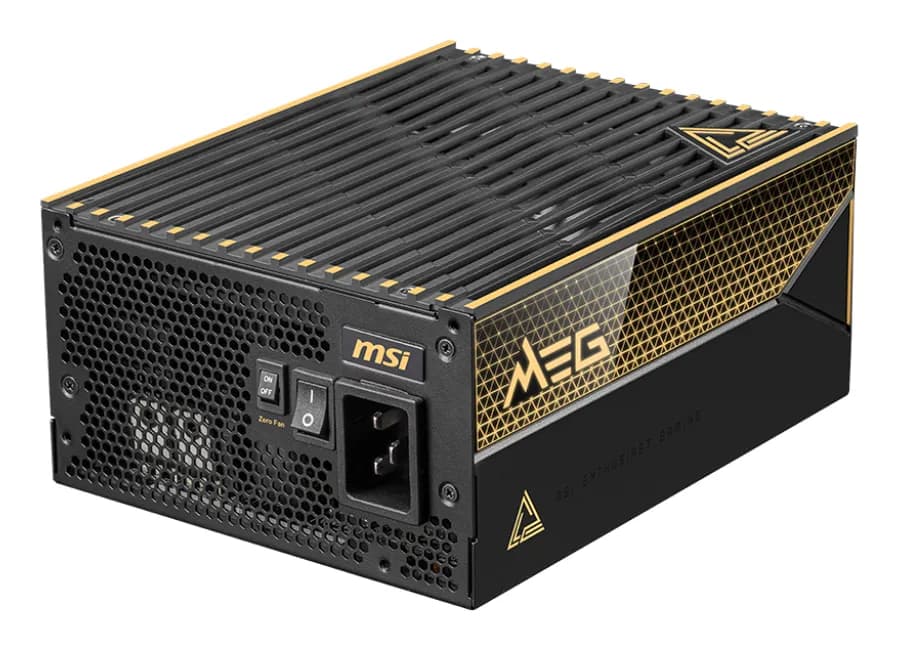 MSI MEG Ai1600T PCIE5 1600W -virtalähde, 80 Plus Titanium – MSI