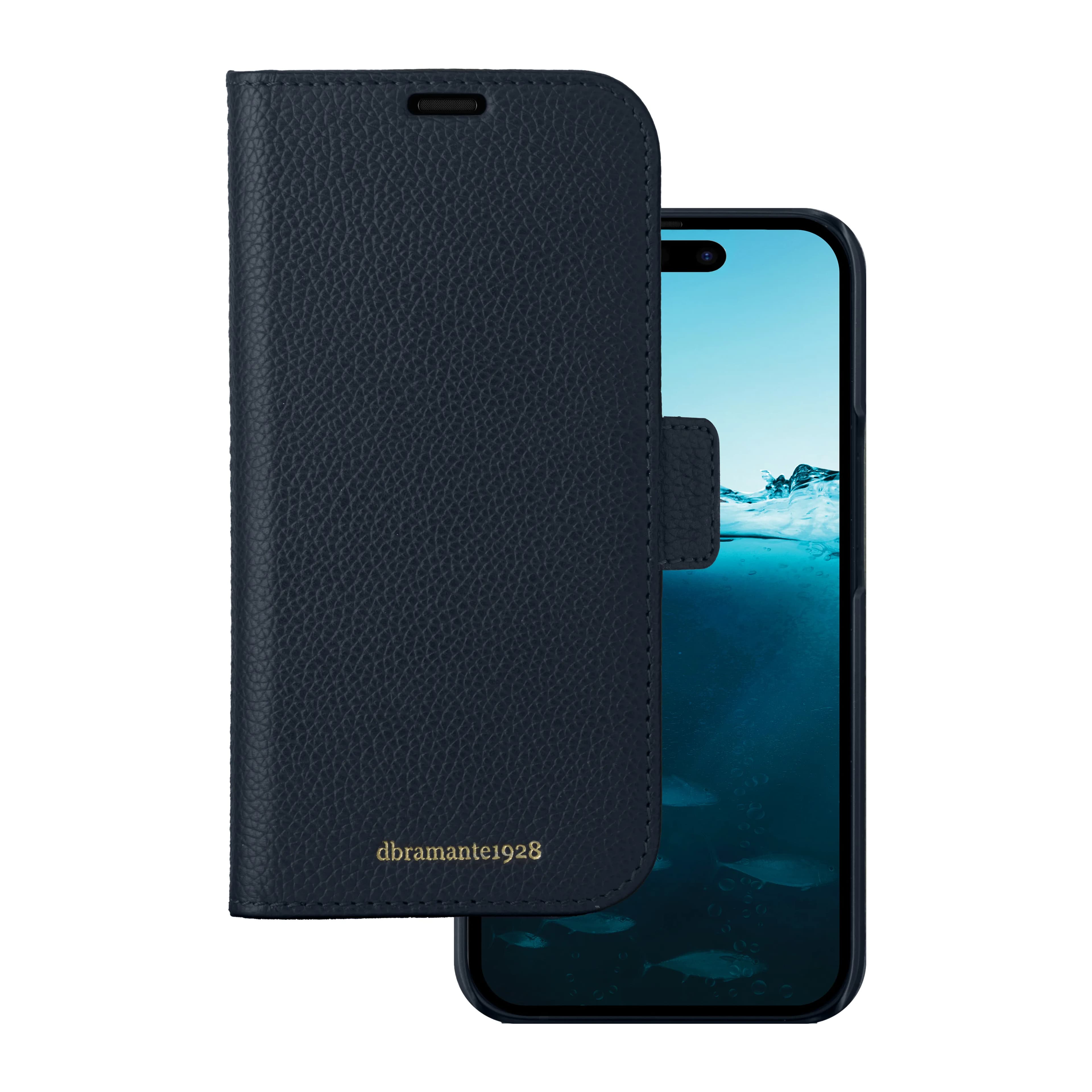 Dbramante1928 New York, iPhone 15 Pro - 2-in-1 lompakkokotelo, Pacific Blue – DBRAMANTE