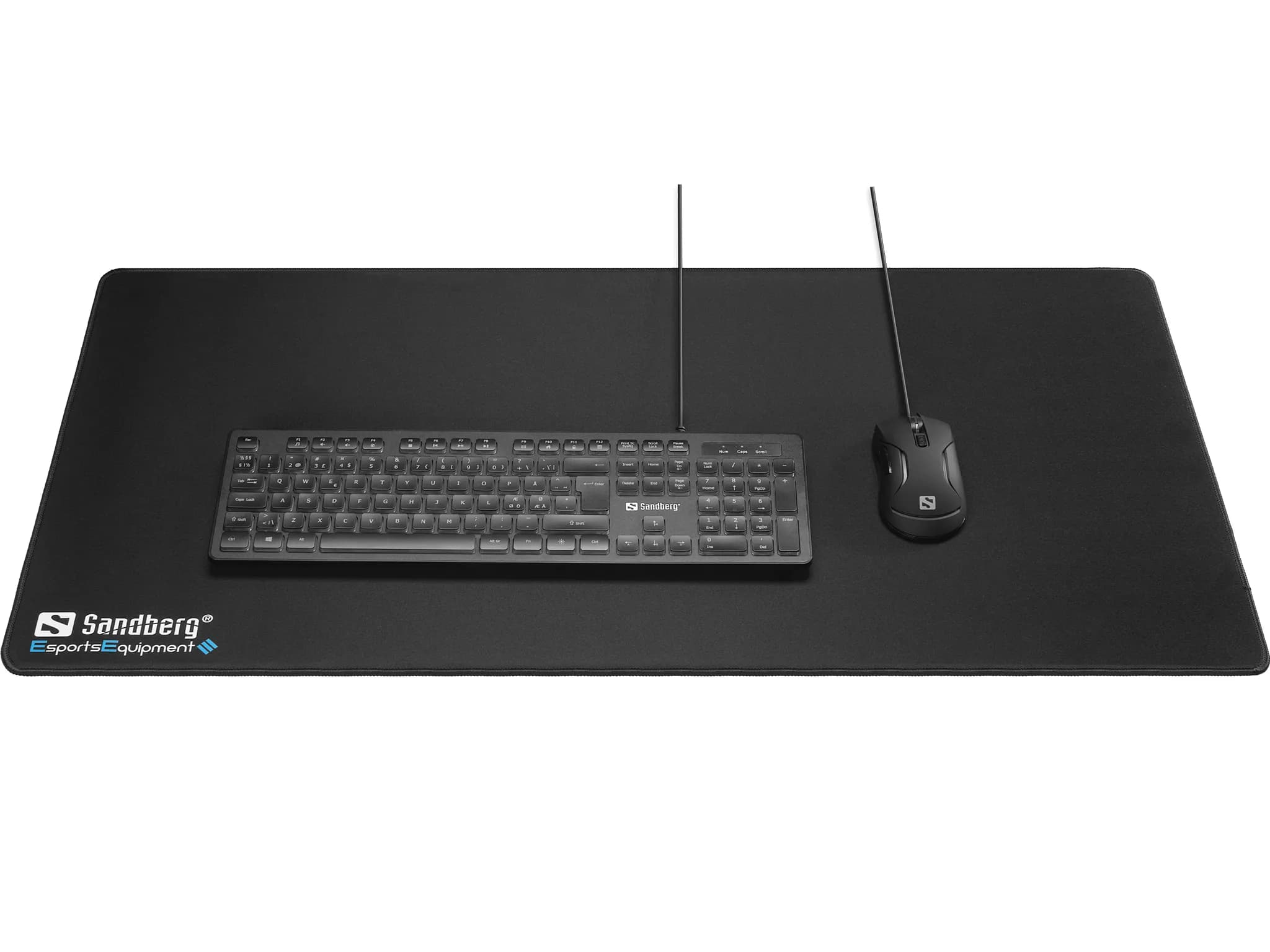 Sandberg Gamer Desk Pad XXXL (520-27) -pelihiirimatto, 900x450 mm, musta