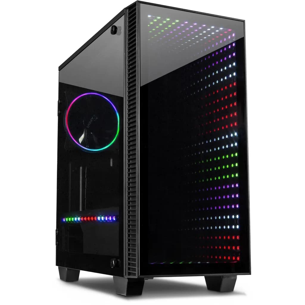 Inter-Tech X-608 Infinity -micro-ATX-kotelo RGB-valaistuksella