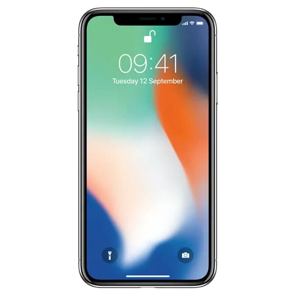 Käytetty iPhone X 64 Gt Hopea (Kohtalainen) – Apple