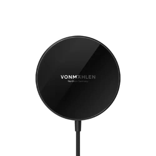 Aura Mini - The Magnetic Wireless Charging Pad, Musta – VONMÄHLEN