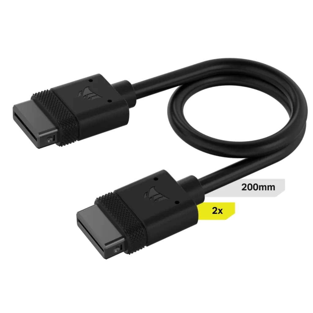 CORSAIR iCUE LINK Cables, 2x 200mm (straight connectors)