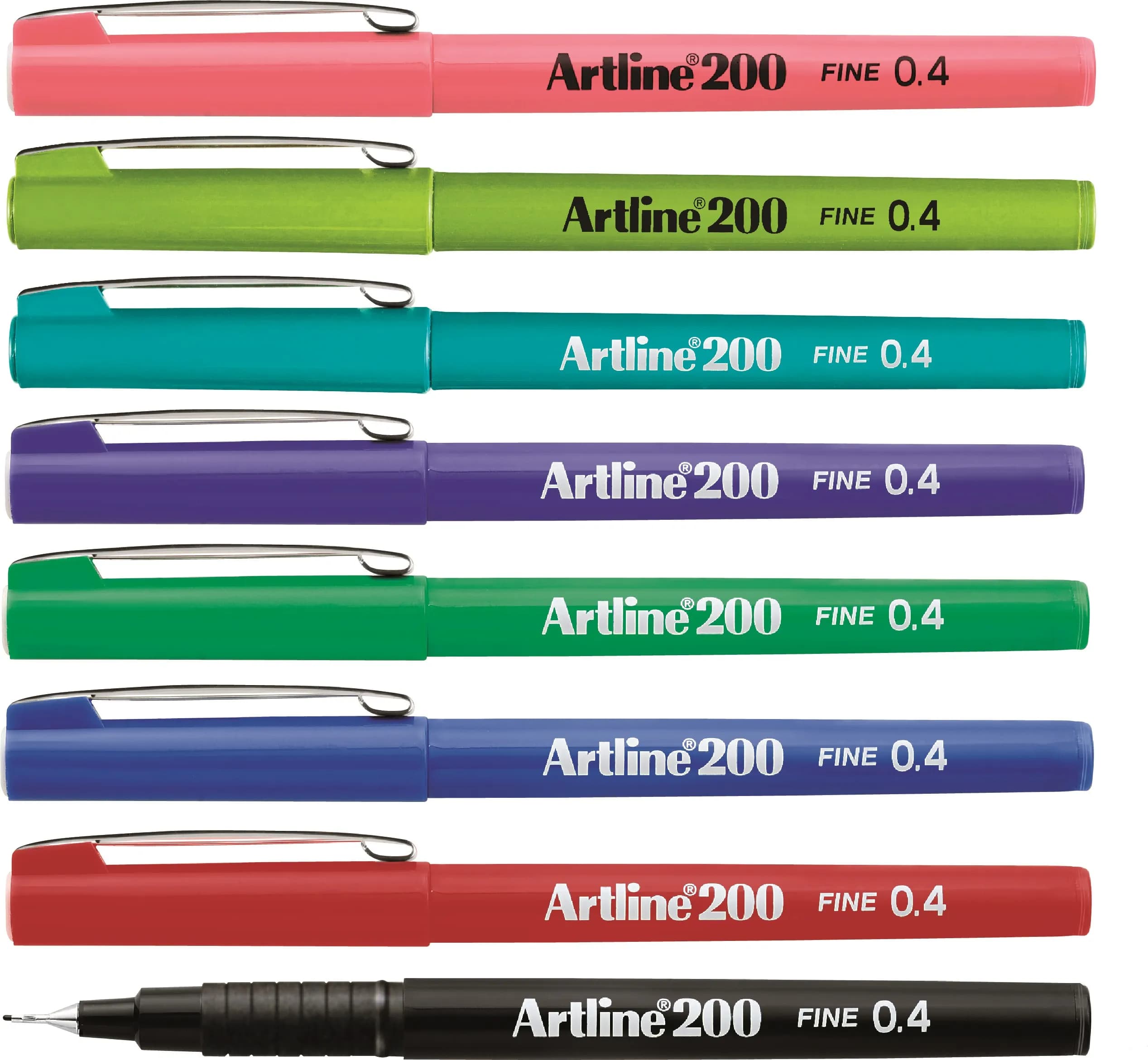 Fineliner Artline 200 Fine 0.4 8/scase – ARTLINE