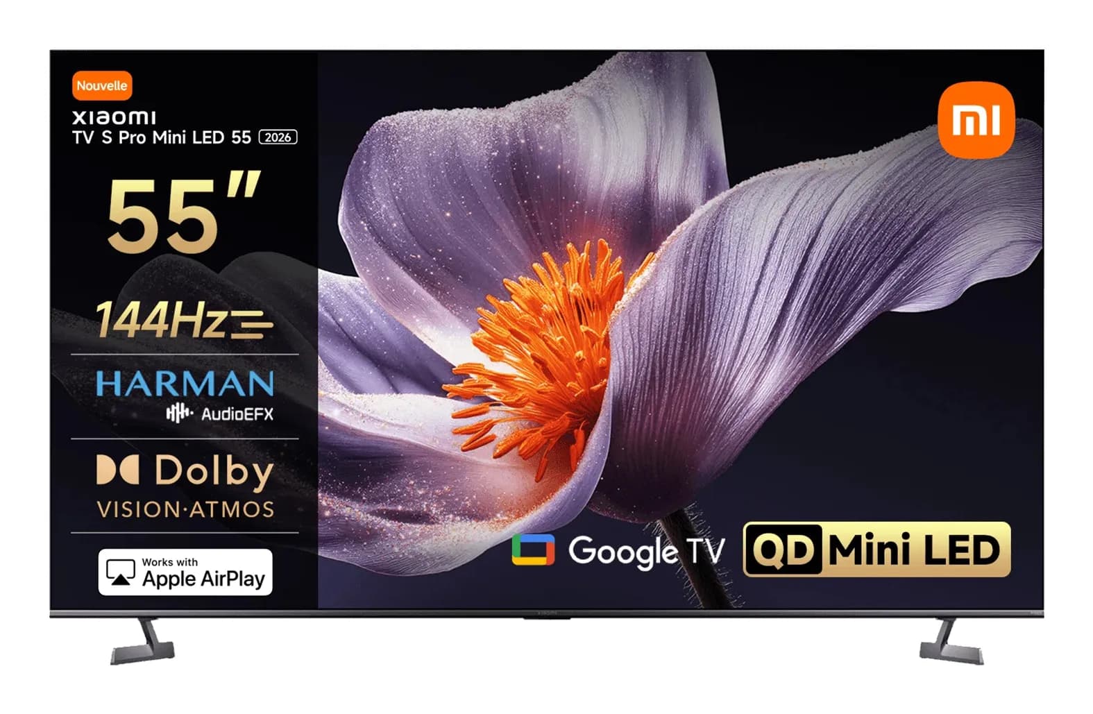 Xiaomi TV S Pro 55" 4K Mini LED Android TV, 144 Hz, HDR10+, harmaa – Xiaomi