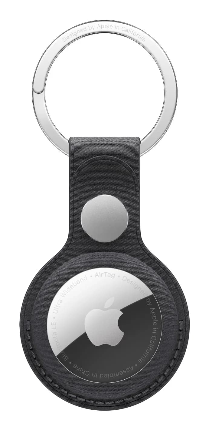 Apple AirTag FineWoven -avaimenperä, Musta – Apple