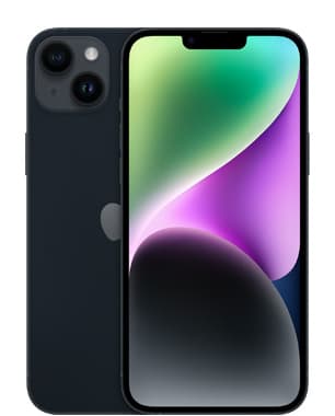 Kunnostettu iPhone 14 Plus 256 Gt, keskiyö (Tyydyttävä kunto) – Apple