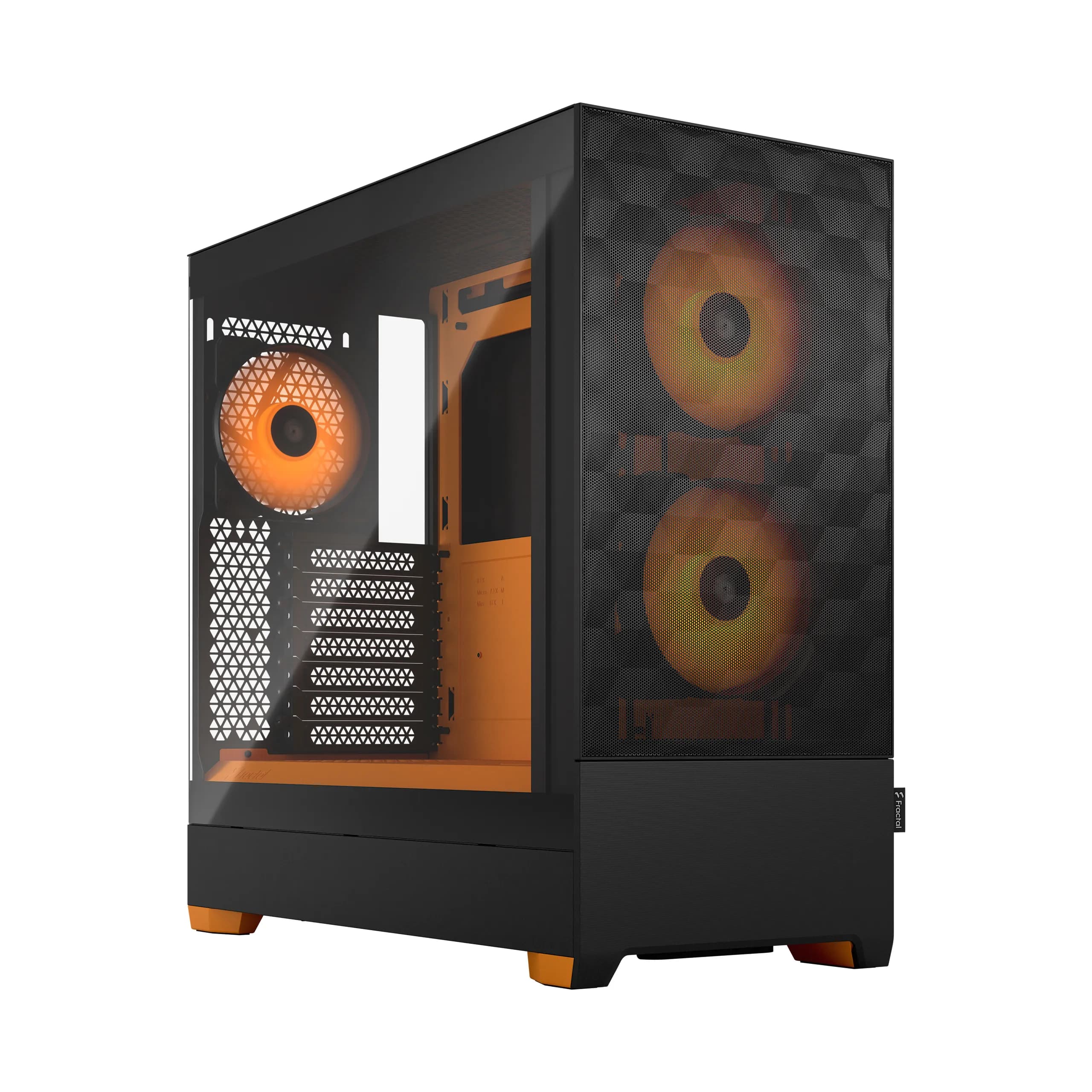 Fractal Design Pop Air RGB -miditornikotelo RGB-valaistuksella ja ikkunalla, Orange Core / Black – Fractal Design