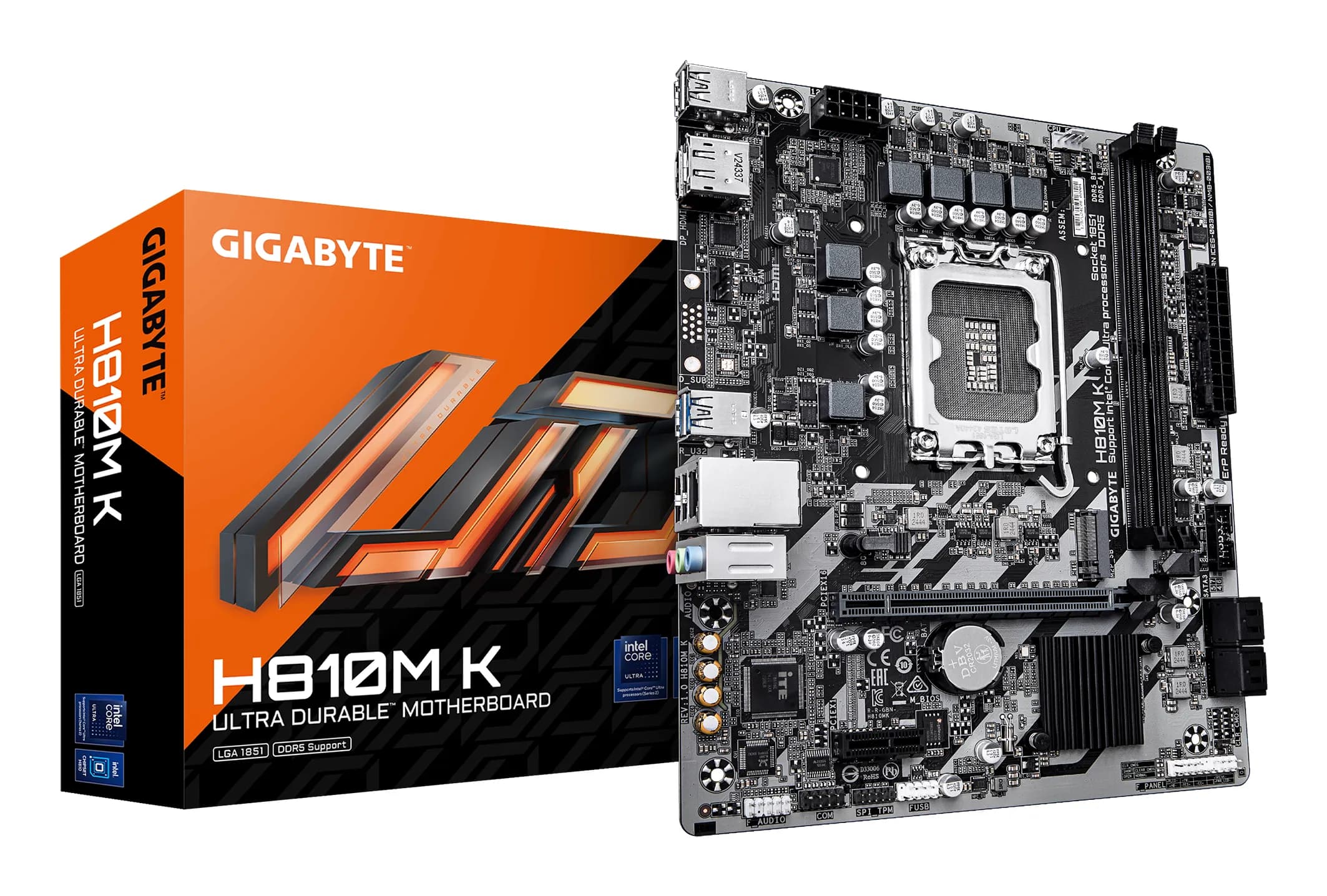 Gigabyte H810M K DDR5 LGA1851 mATX -emolevy