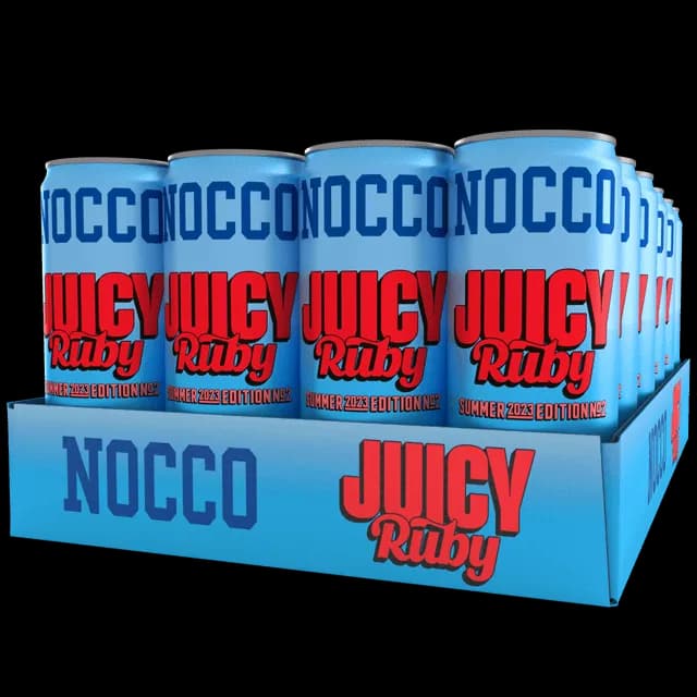 NOCCO BCAA Juicy Ruby -energiajuoma 330 ml 24-pack
