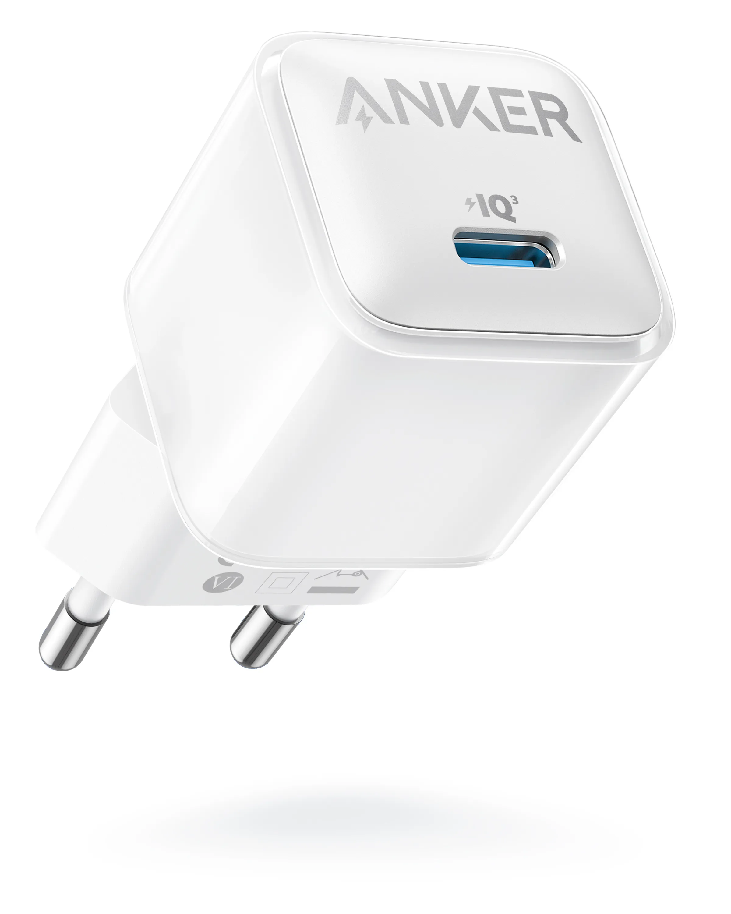 Anker 512 Nano Pro 20 Watt USB-C - Seinälaturi, valkoinen – Anker