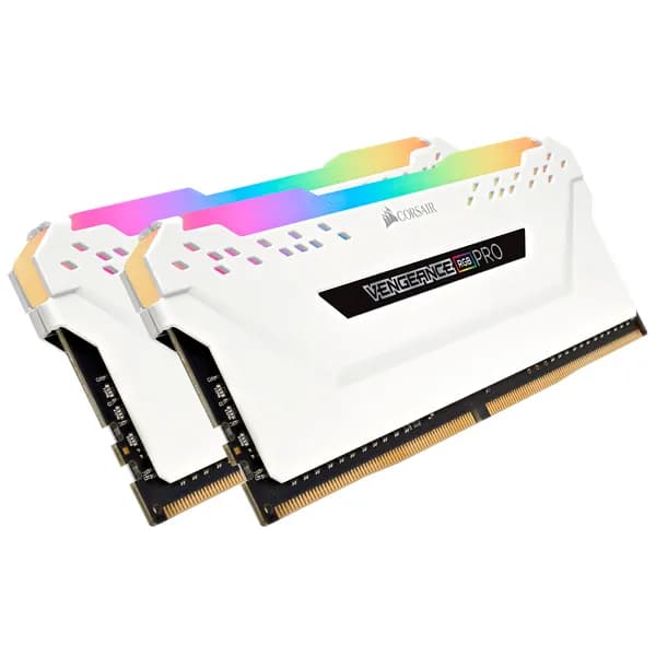 Corsair VENGEANCE RGB PRO 32 Gt (2 x 16 Gt) DDR4 2666 MHz, CL16 -muisti, valkoinen (XMP) – Corsair
