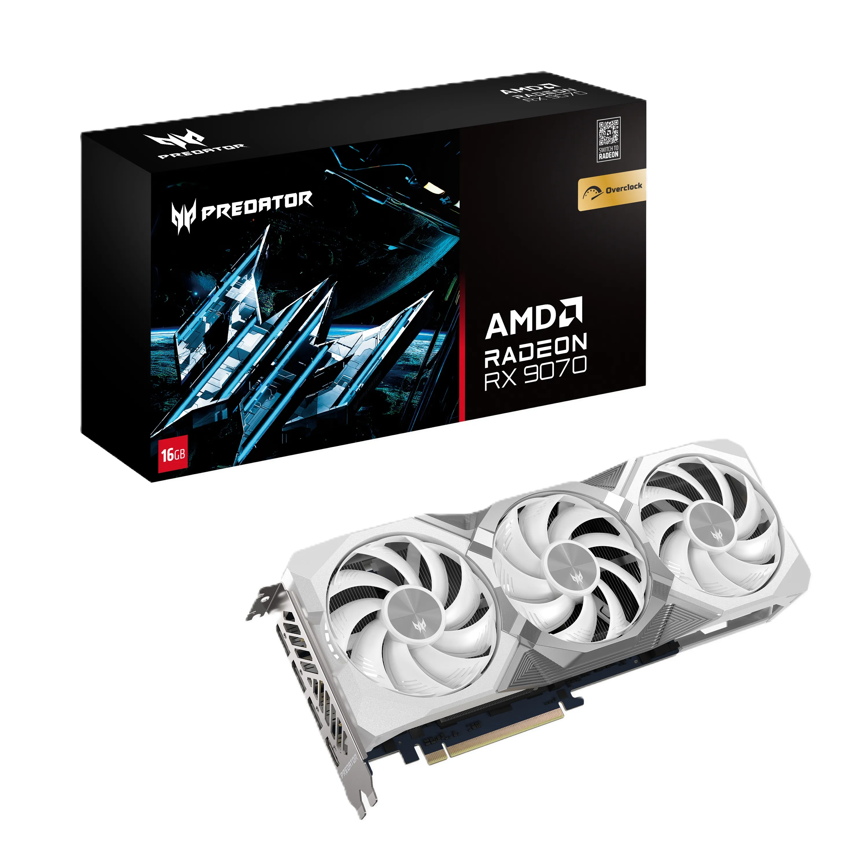 Acer Radeon RX 9070 XT Predator BiFrost 16 Gt OC -näytönohjain