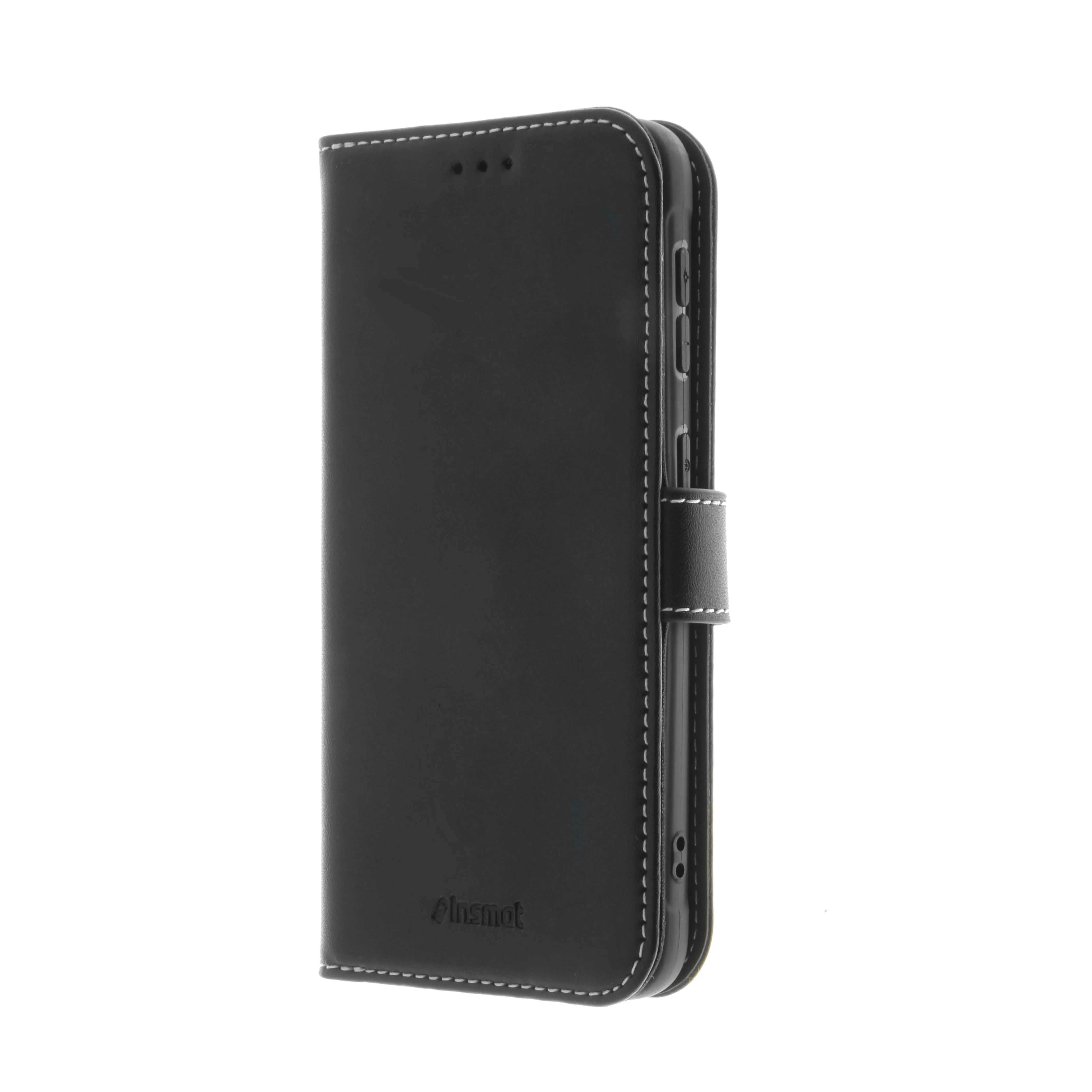 Insmat Flip Case, Galaxy Xcover 5 -lompakkokotelo, Musta – Insmat
