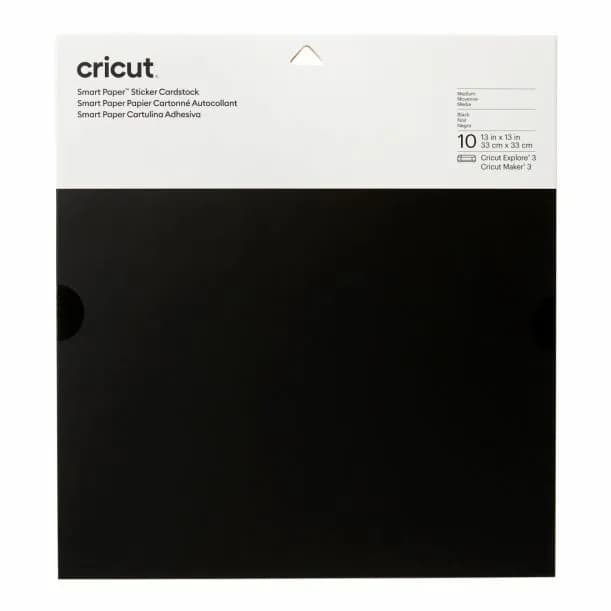 Cricut Smart Sticker Cardstock 33x33cm 10 sheets (Black) – CRICUT