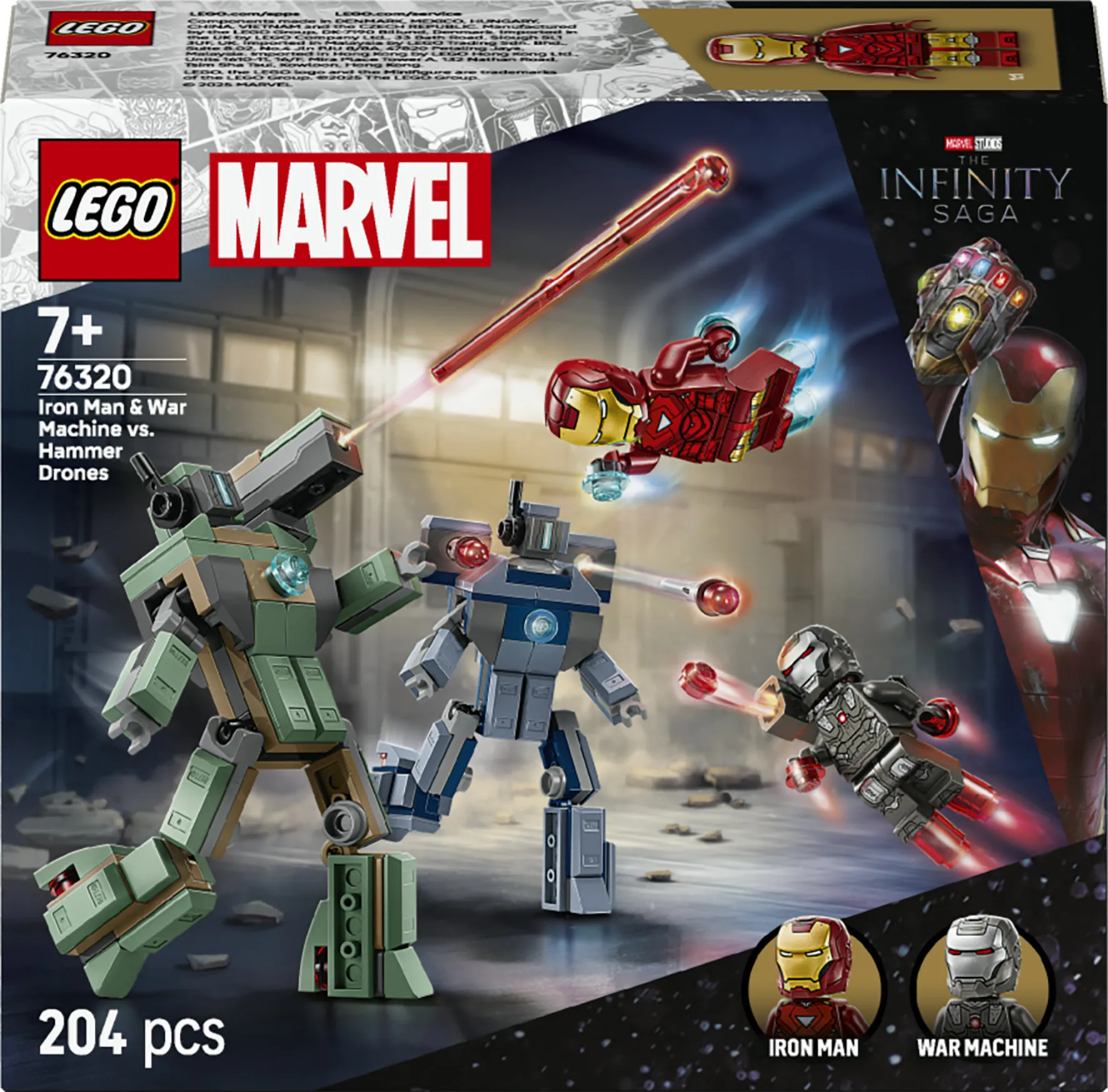 LEGO Marvel Iron Man ja Sotakone vastaan Hammer-dronet 76320 – LEGO