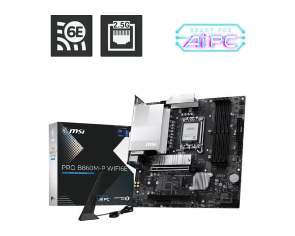 MSI PRO B860M-P WiFi 6E LGA 1851 mATX-emolevy