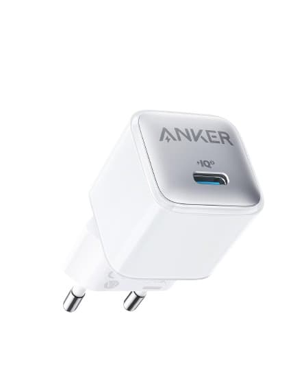 Anker 511 Charger (Nano Pro) - USB-C-seinälaturi, valkoinen – Anker