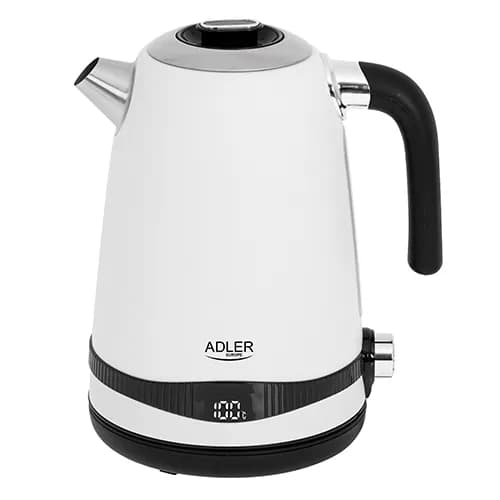 Adler AD 1295w -vedenkeitin, 1,7 l, 2200 W, Satin White