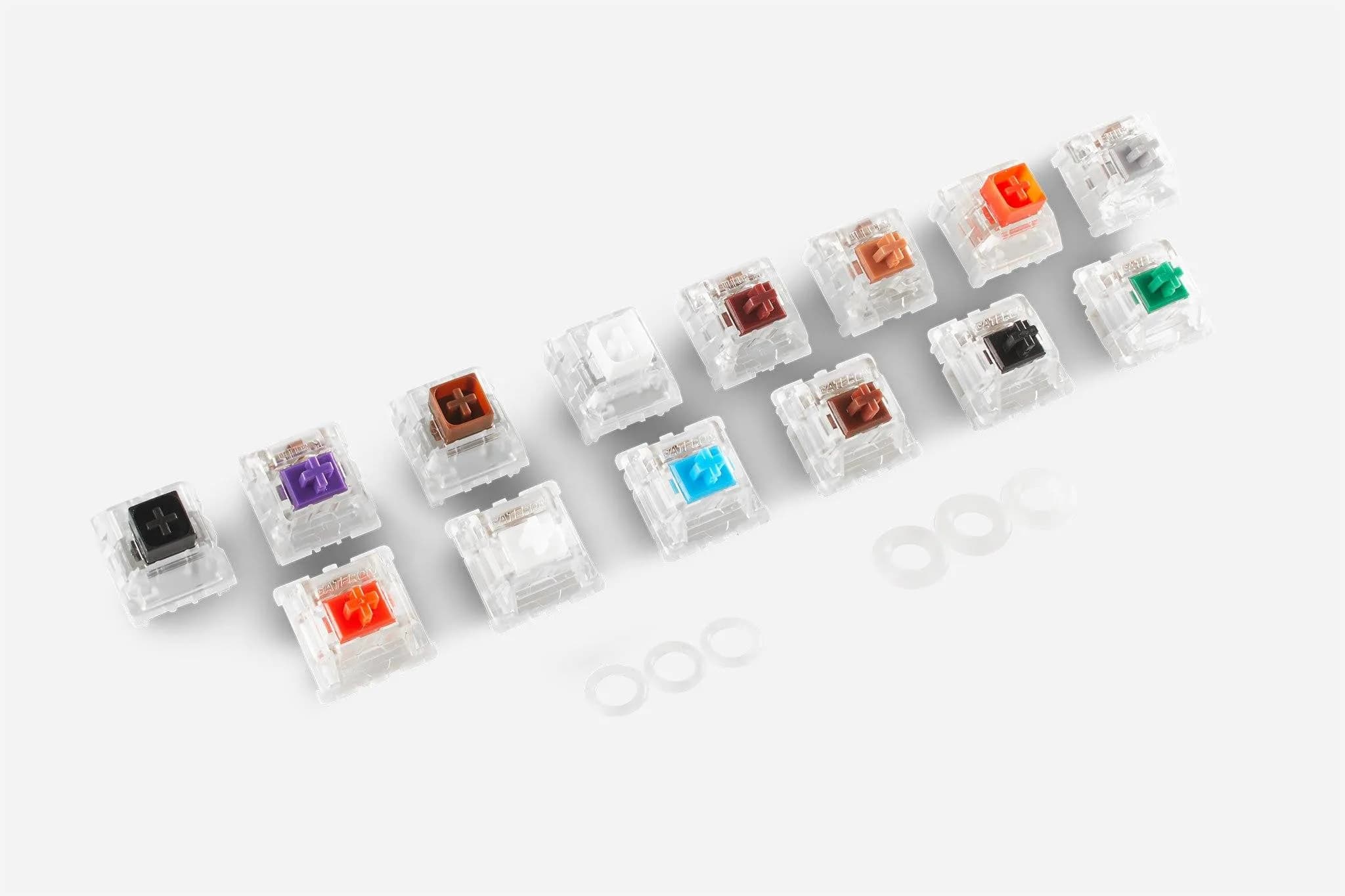 Glorious Gateron/Kailh -kytkimien kokeilupakkaus, 14 kpl