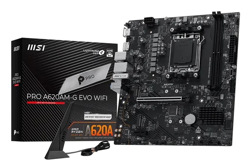 MSI PRO A620AM-G EVO WIFI AM5 mATX -emolevy – MSI