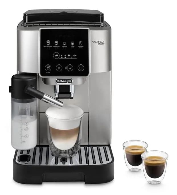 Delonghi Magnifica Start Milk ECAM220.80 -kahvinkeitin, musta, Hopea – Delonghi