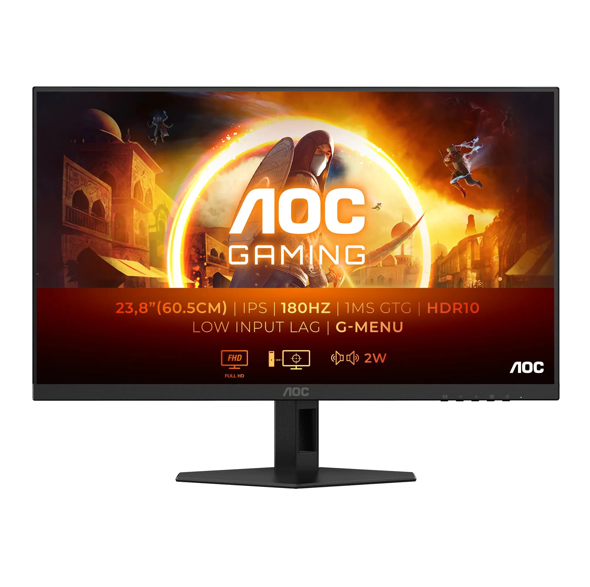 AOC 24G4XE 24" Full HD, Fast IPS -pelinäyttö – AOC