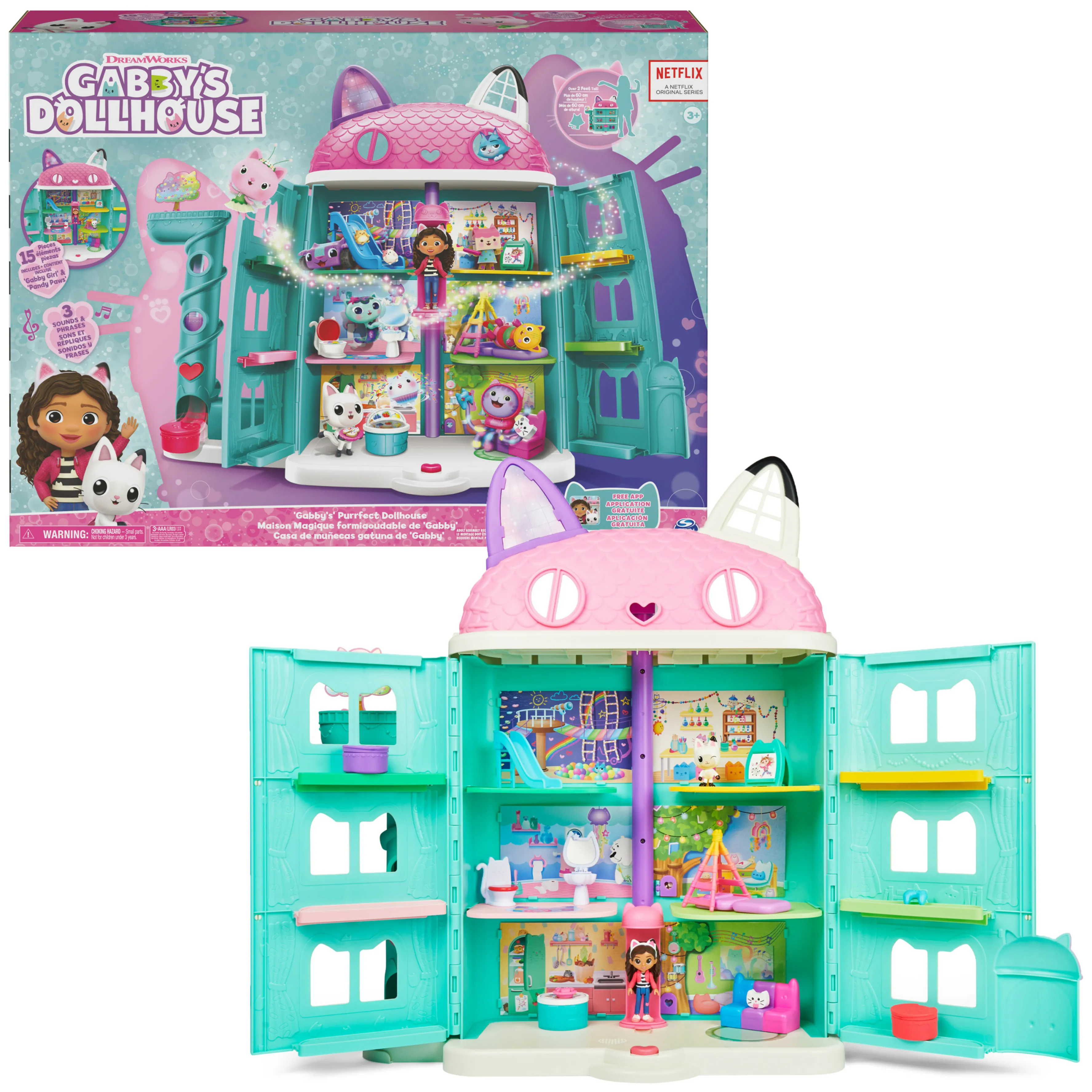 Spin Master Gabby's Dollhouse Gabby's Purrfect Dollhouse Play Building