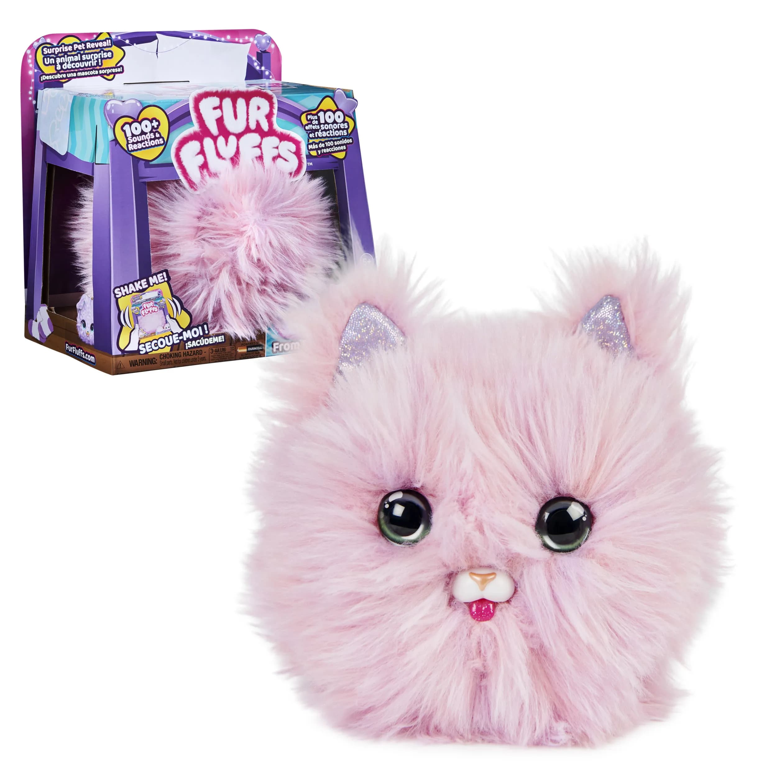 Spin Master FurFluffs Magical Kitten Soft Toy (pink)
