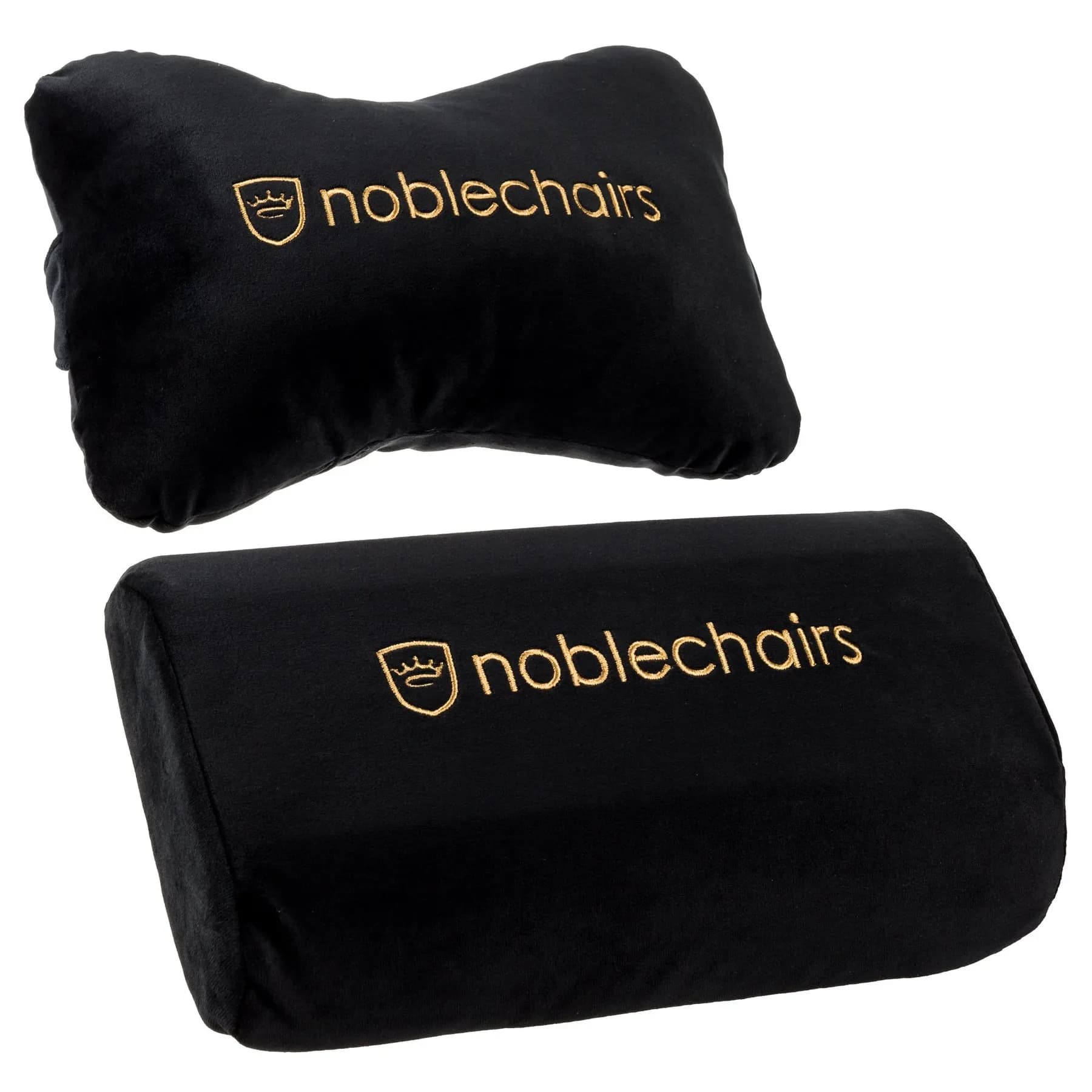 Noblechairs EPIC/ICON/HERO -pelituolin tyynysarja, musta/kulta – NOBLECHAIRS