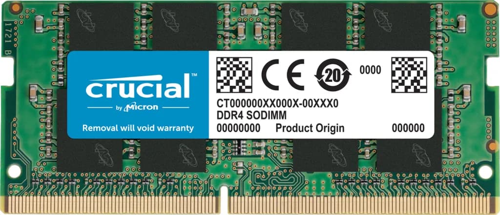 Crucial 8 Gt (1 x 8 Gt) DDR4 3200 MHz, CL22 -muisti (XMP) – Crucial