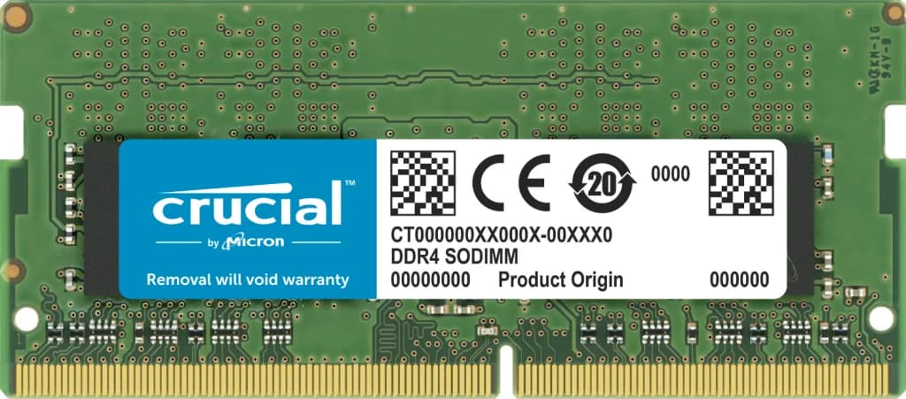 Crucial 64 Gt (2 x 32 Gt) DDR4 3200 MHz, CL22 -muisti – Crucial