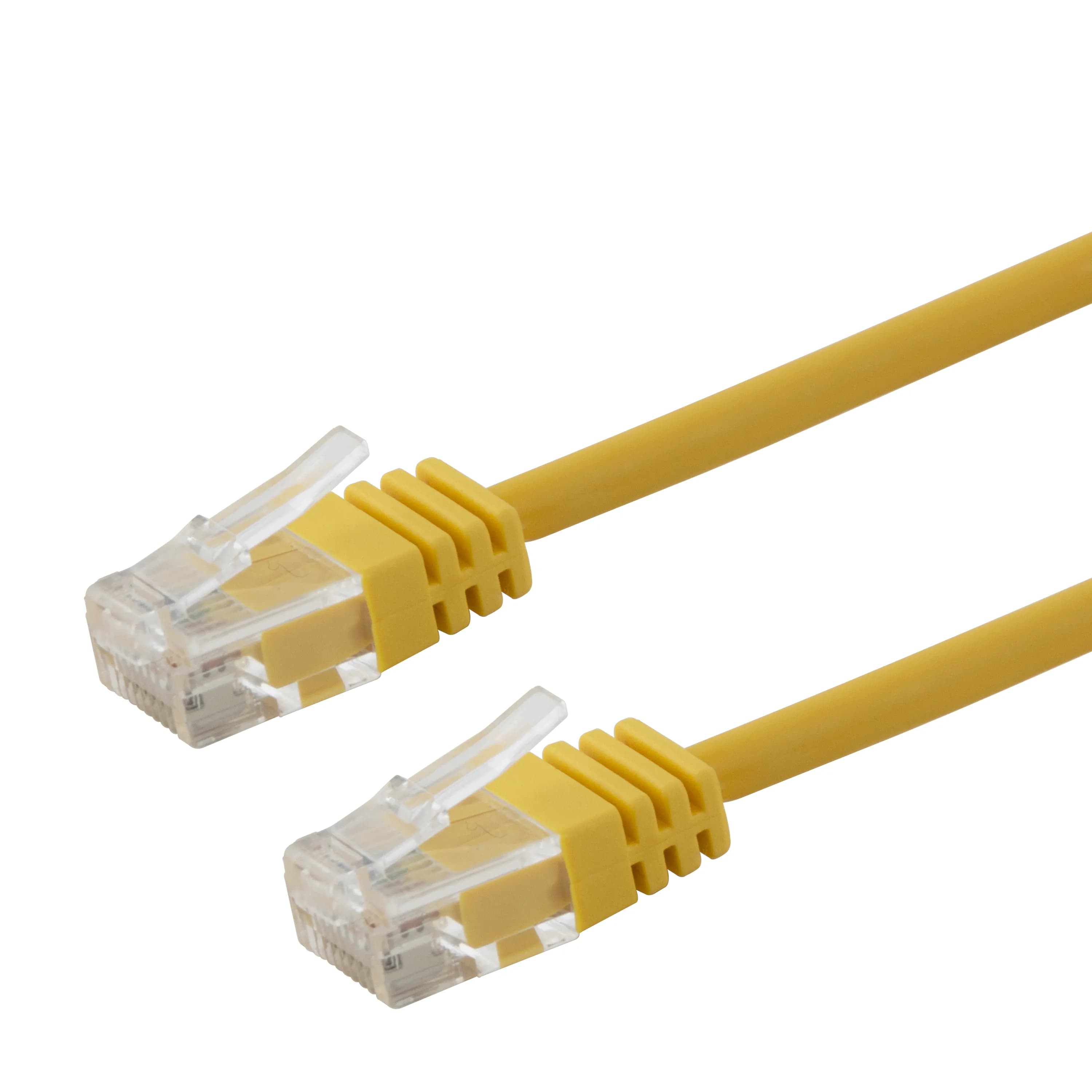 Deltaco Cat6 UTP RJ45 0.5m -verkkokaapeli, keltainen