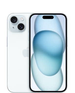 Kunnostettu iPhone 15 128 Gt, sininen (Tyydyttävä kunto, uusi akku)