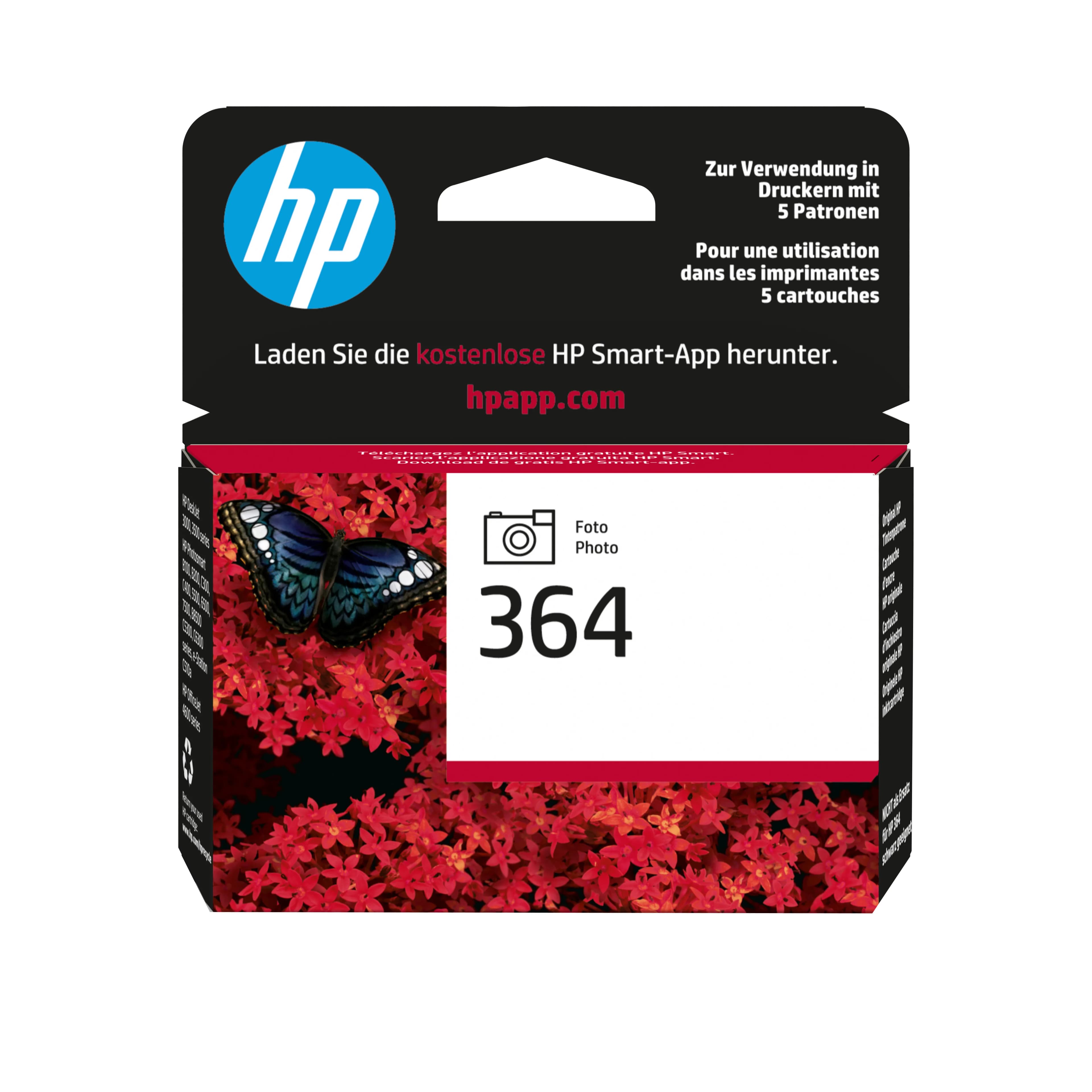 HP 364-mustekasetti, valokuvamusta