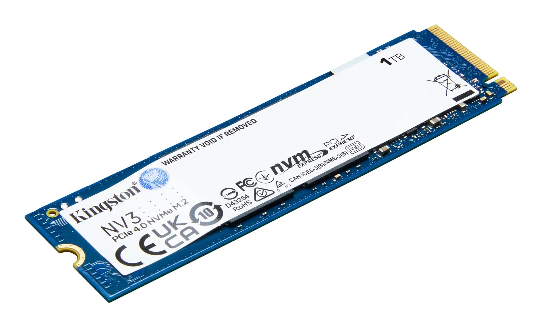 Kingston NV3 1 Tt M.2 PCIe 4.0 NVMe -SSD-levy – Kingston