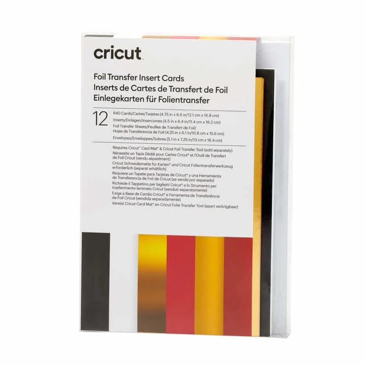 Cricut Foil kortti-insertit R40 12,1 cm x 16,8 cm, Royal Flush, 12 kpl – CRICUT