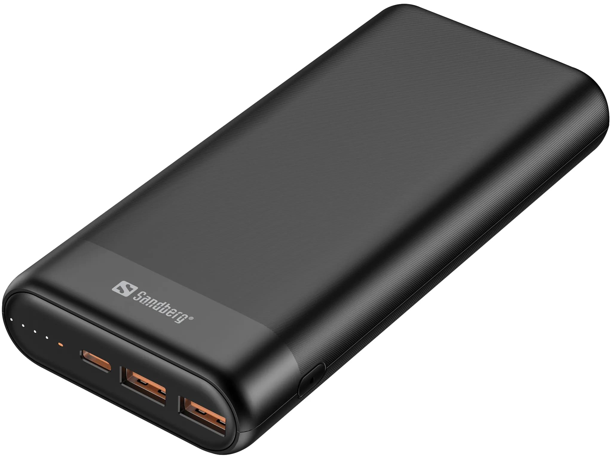 Sandberg Powerbank USB-C PD 20000 mAh, 65W -varavirtalähde, Musta