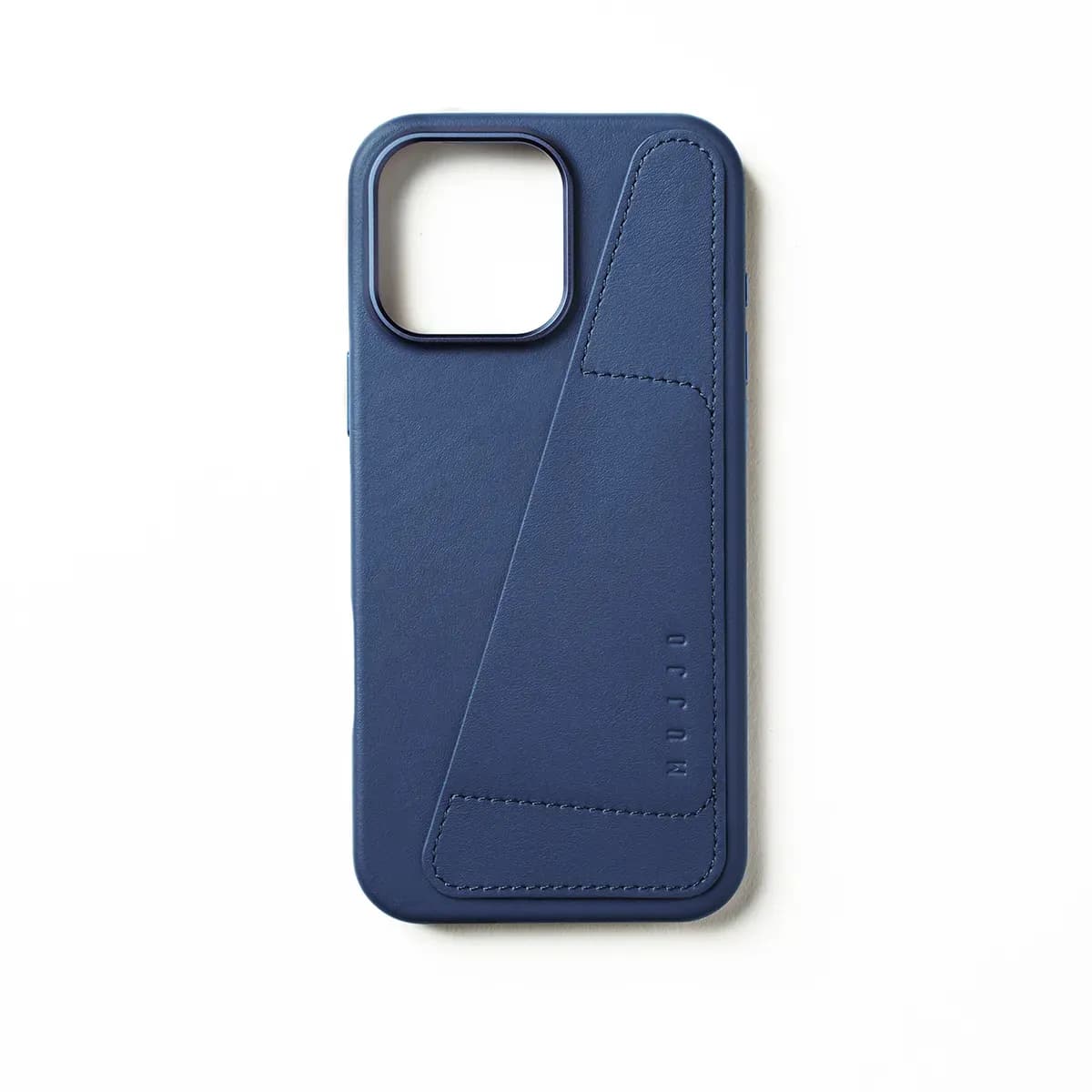 Mujjo Full Leather, iPhone 16 Pro Max -lompakkokotelo, Monaco Blue – MUJJO
