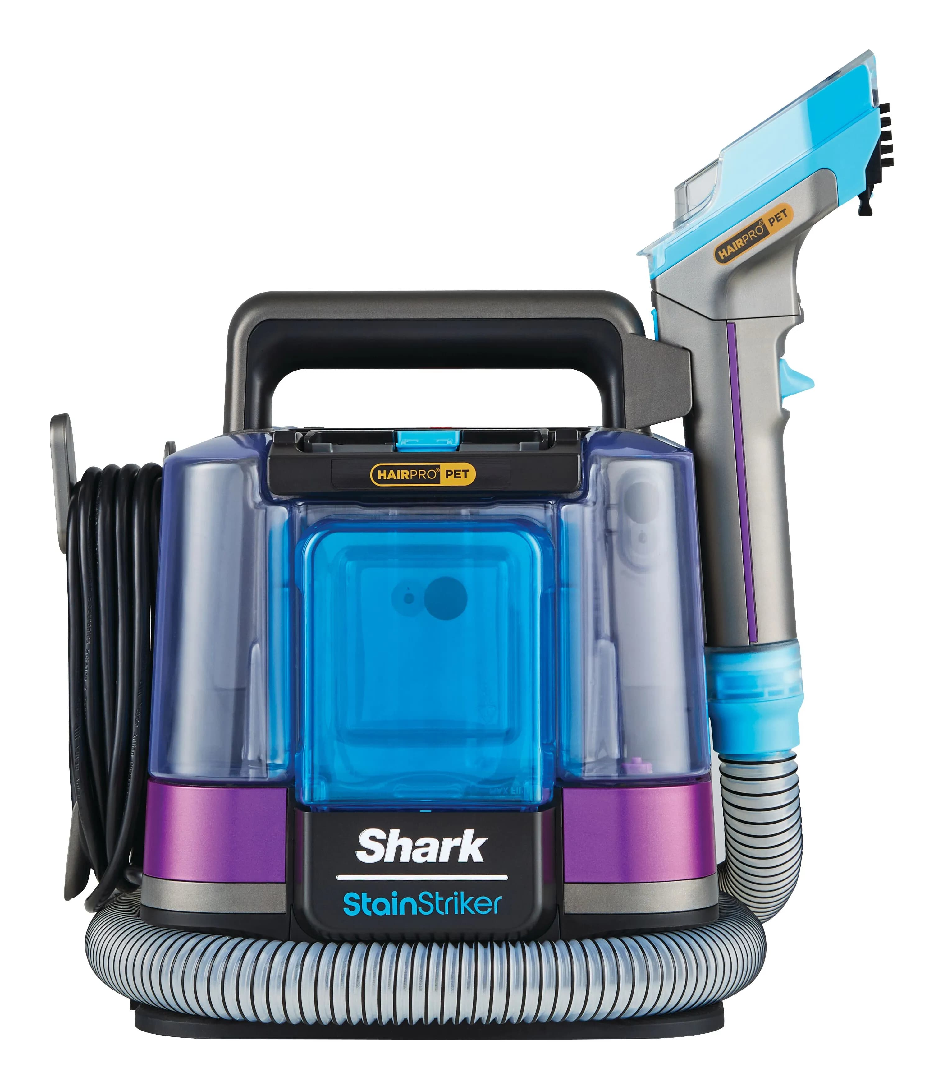 Shark StainStriker HairPro Pet PX250EUT -märkä-kuivaimuri, musta, sininen, keltainen