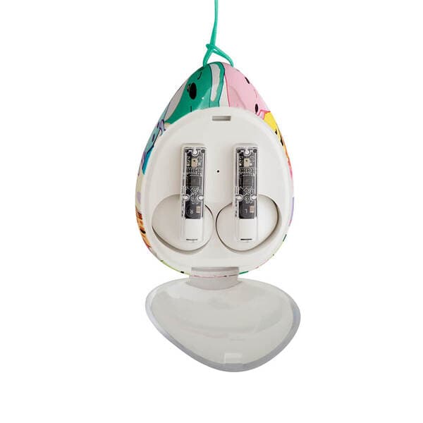 Squishmallows TWSSQM-LOCKET -langattomat nappikuulokkeet, valkoinen – SQUISHMALLOWS