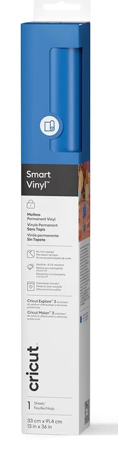 Cricut Smart Vinyl Permanent 33x91cm 1 sheet (Ocean) – CRICUT