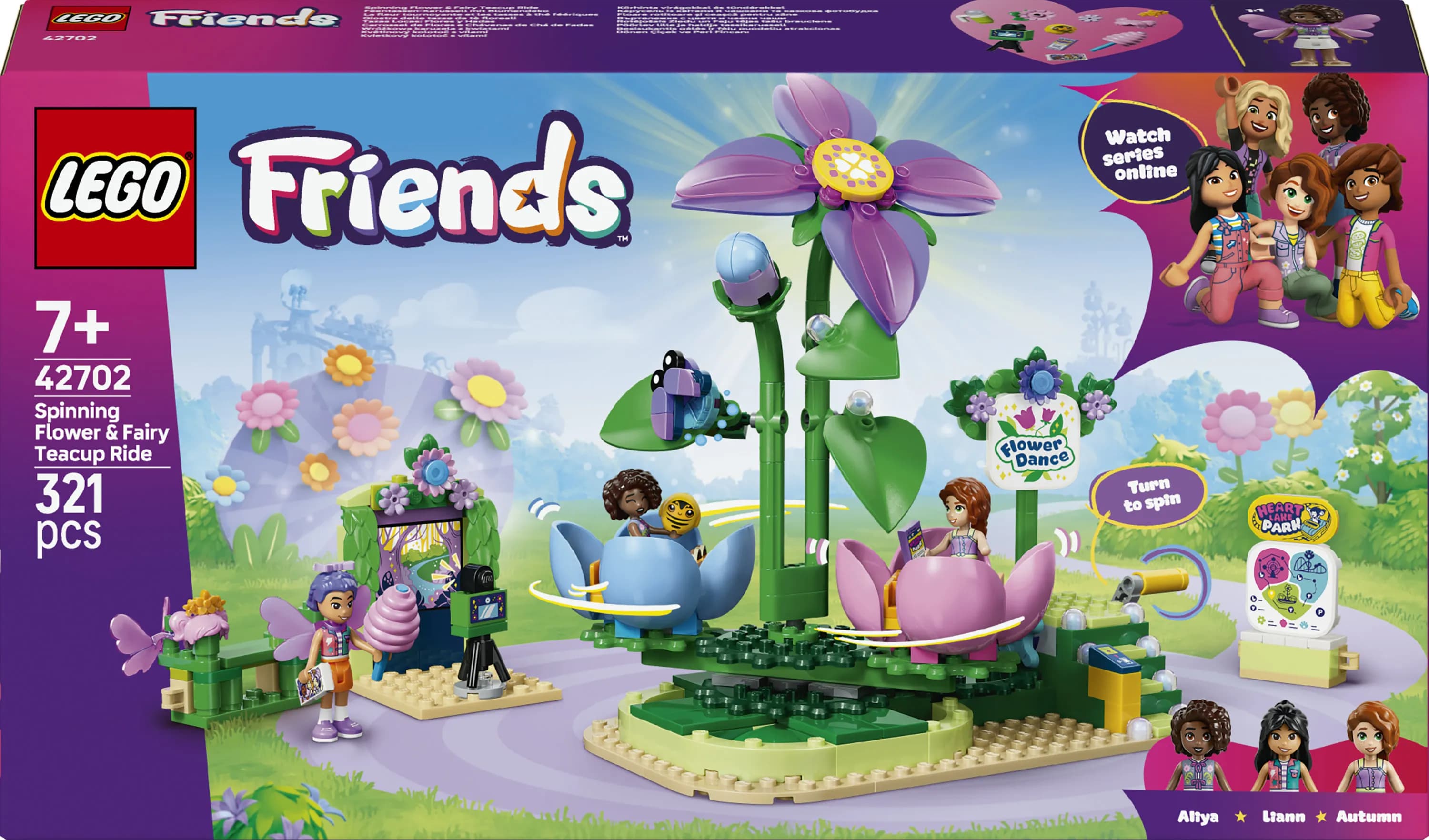 LEGO Friends Pyörivä kukka- ja keijuteekuppiajelu 42702