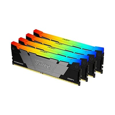 Kingston FURY Renegade RGB 32 Gt (4 x 8 Gt) DDR4 3600 MHz, CL16 -muisti (XMP) – Kingston