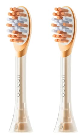 OCLEAN Easy Clean 2 kpl -vaihtoharjaspäät, Oranssi – OCLEAN
