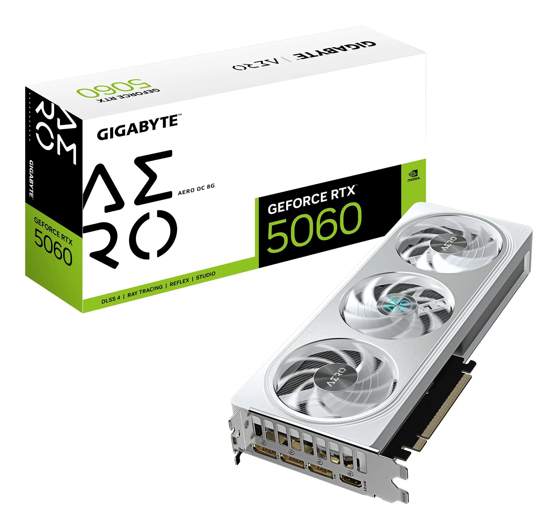 Gigabyte GeForce RTX 5060 AERO OC 8 Gt -näytönohjain – Gigabyte
