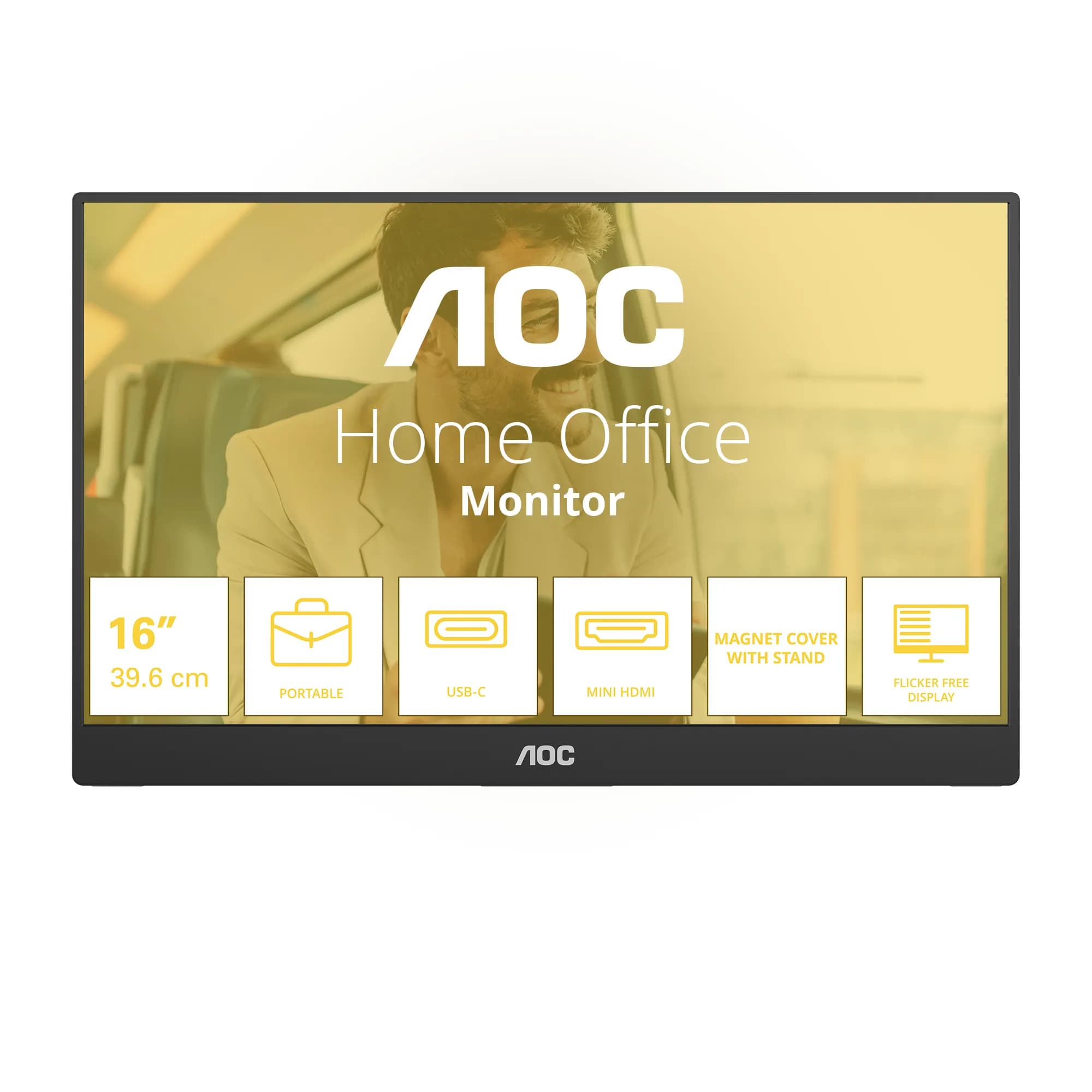 AOC 16T20E2 15.6" Full HD, IPS -kannettava näyttö – AOC