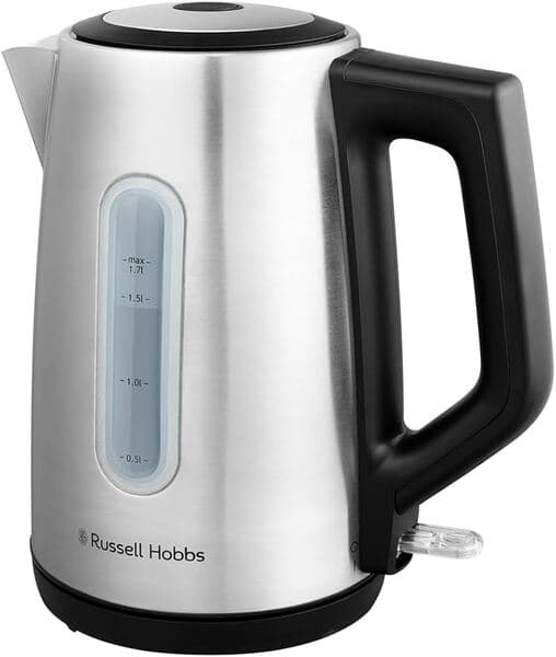 Russell Hobbs Heaton 27380-70 -vedenkeitin, 1,7 l, 2400 W, harjattu ruostumaton teräs – REMINGTON