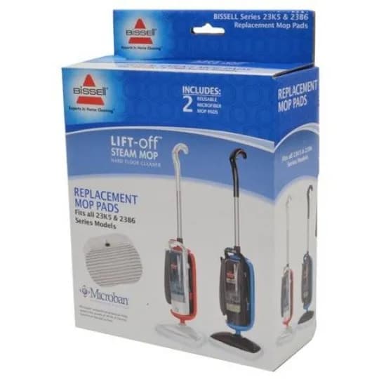BISSELL PowerFresh Lift Off -höyrymopin puhdistusliinat (2-pack), valkoinen