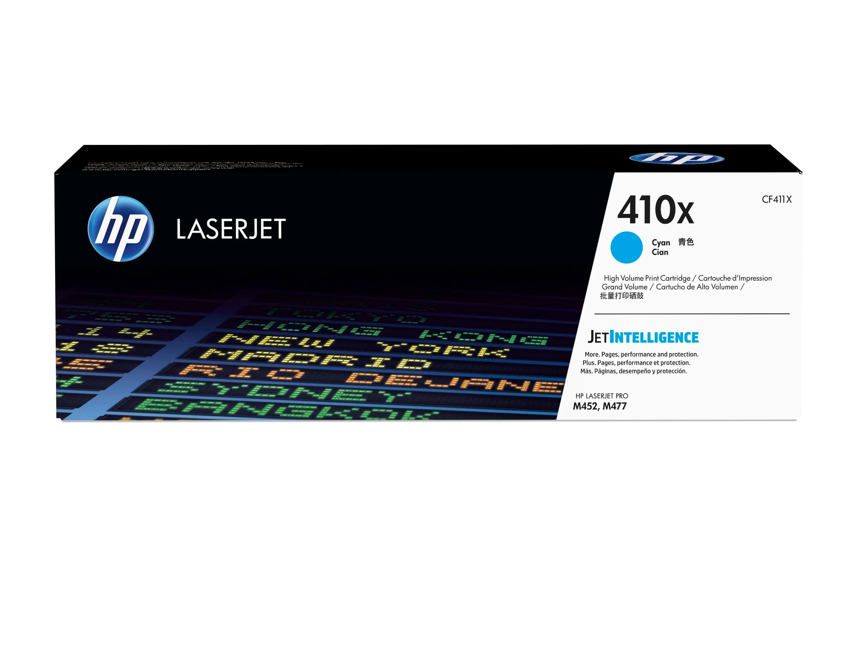 HP 410X riittoisa laservärikasetti, syaani